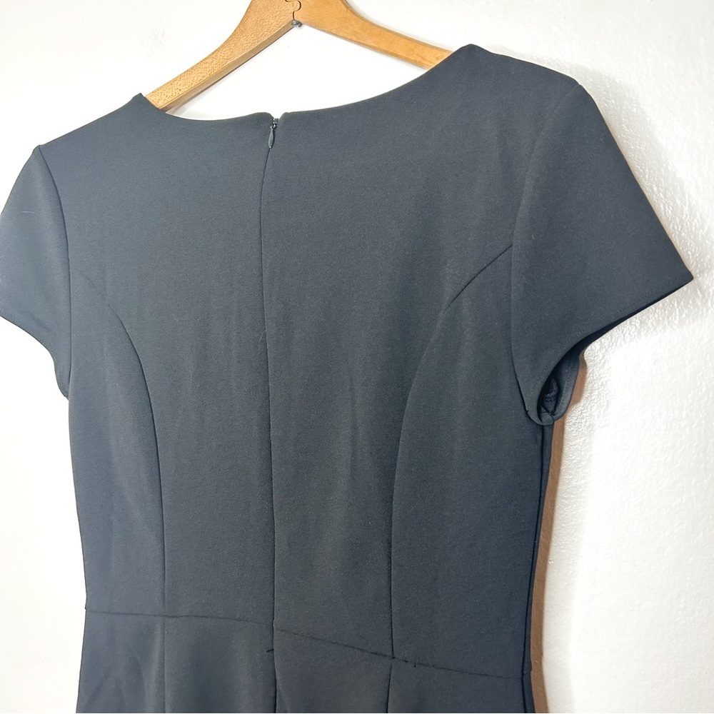 Banana Republic Classic Black‎ Business Casual Career Sheath Mini Dress 6 - Picture 9 of 11